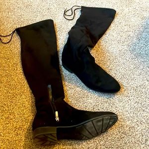 Marc Fisher Black Over the Knee Boots